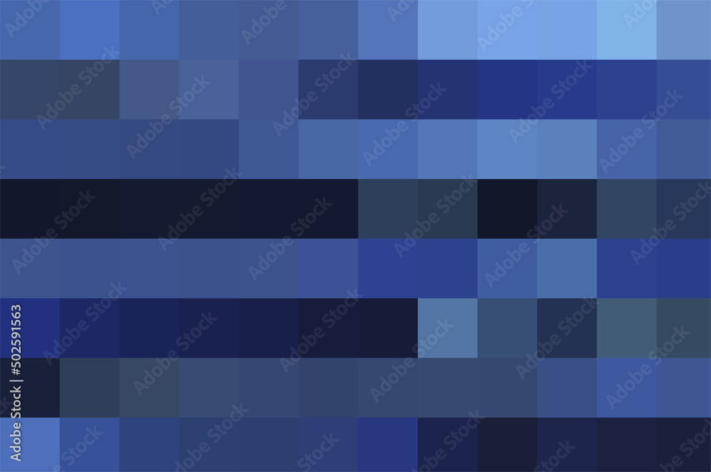 Striped horizontal background from dark and light blue squares. Abstract vivid geometric backdrop for presentation, magazines, fliers, posters, calendars, posts, postcards, banners, covers, websites Striped horizontal background from dark and light blue squares. Abstract vivid geometric backdrop for presentation, magazines, fliers, posters, calendars, posts, postcards, banners, covers, websites