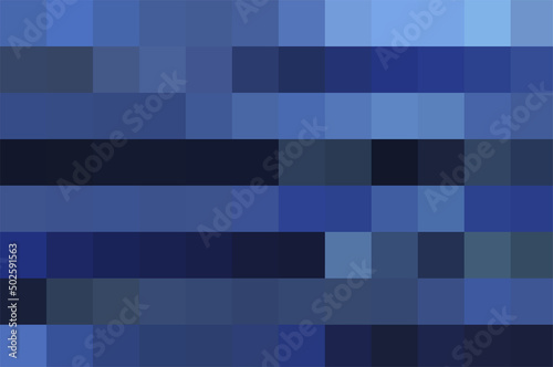 Striped horizontal background from dark and light blue squares. Abstract vivid geometric backdrop for presentation, magazines, fliers, posters, calendars, posts, postcards, banners, covers, websites
