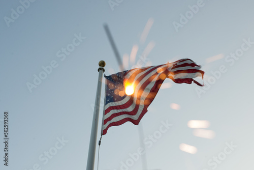 Εκτύπωση καμβά Flag on 4th of July