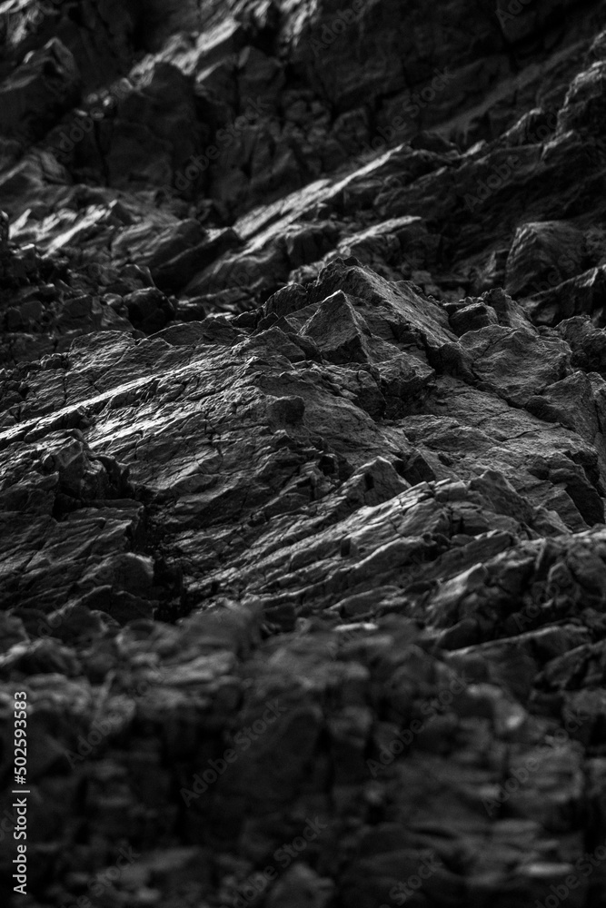 Natural rock texture black and white Natural rock texture black and white