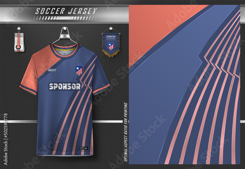 Soccer jersey design for sublimation, sport t shirt design