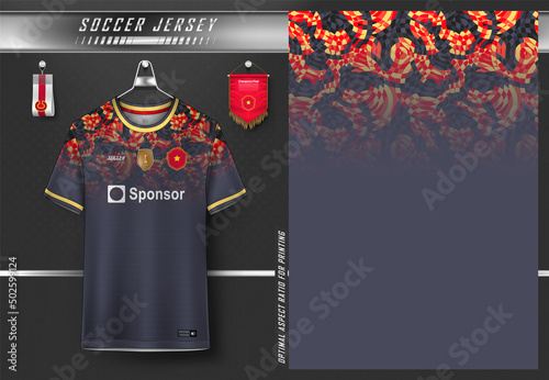 Soccer jersey design for sublimation, sport t shirt design