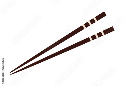 Chopsticks vector. chopsticks white background. wallpaper. free space for text. copy space.