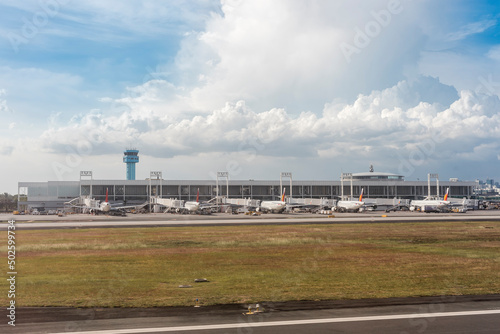 Metro Manila, Philippines - NAIA Terminal 2, part of Ninoy Aquino International Airport.