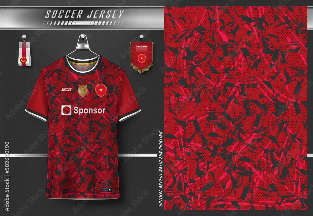 Soccer jersey design for sublimation, sport t shirt design