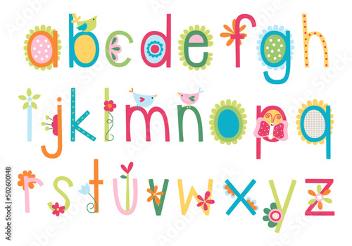 Spring Alphabet Font