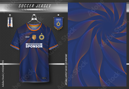 Soccer jersey design for sublimation, sport t shirt design