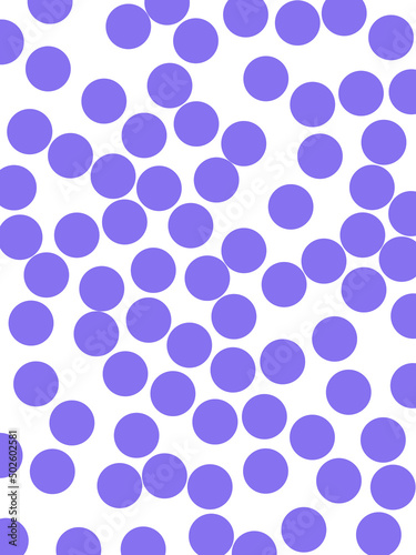 patron de lunares violeta sobre fondo blanco
