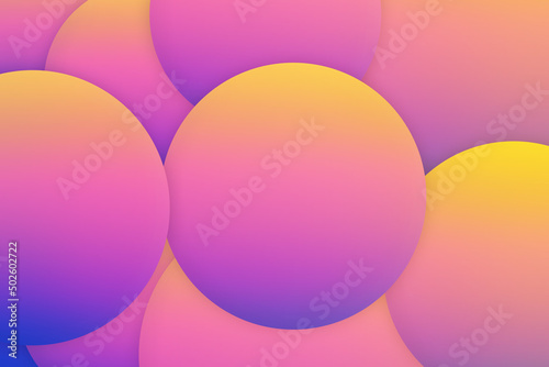 creative wallpaper trendy gradient circle shapes composition background. Graphic art