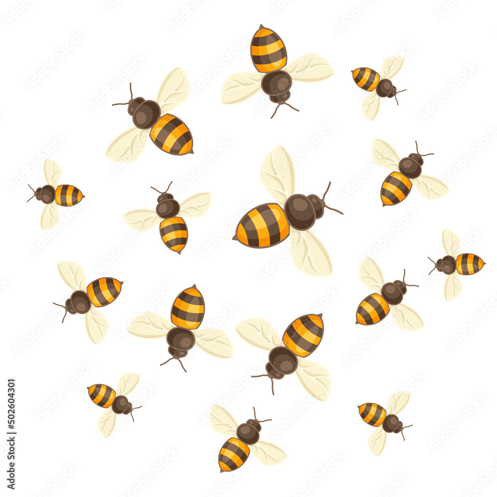Background with honey bees. Image for food and agricultural industry. Background with honey bees. Image for food and agricultural industry.