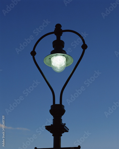 Low angle view of a street light