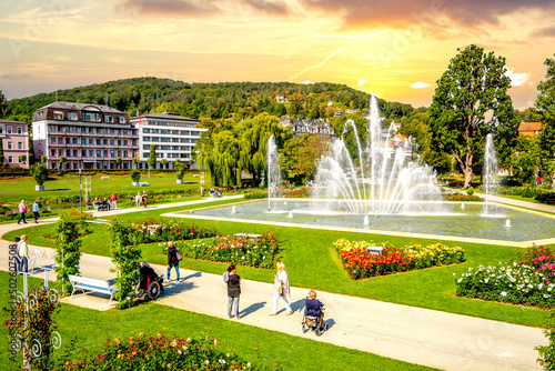 Rosengarten, Bad Kissingen, Bayern, Deutschland 