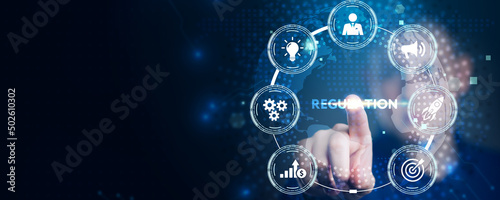 Canvas Print Business, Technology, Internet and network concept