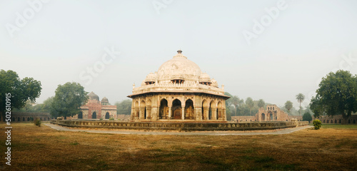India, New Delhi, Lodi Gardens, 16th century Sikander's Tomb, UNESCO World Heritage Site photo
