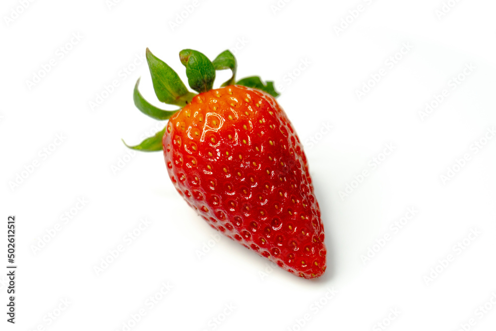Strawberries isolate. Whole strawberry on white Strawberries isolate. Whole strawberry on white