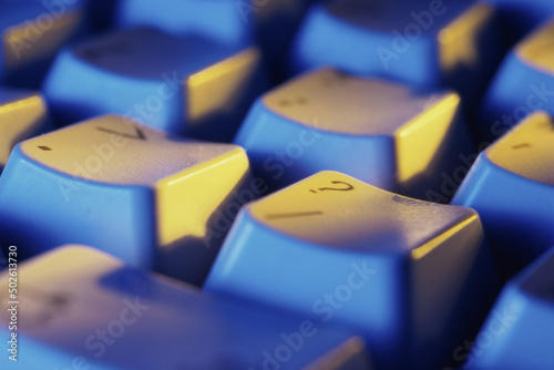 Close-up of a computer keyboard photo