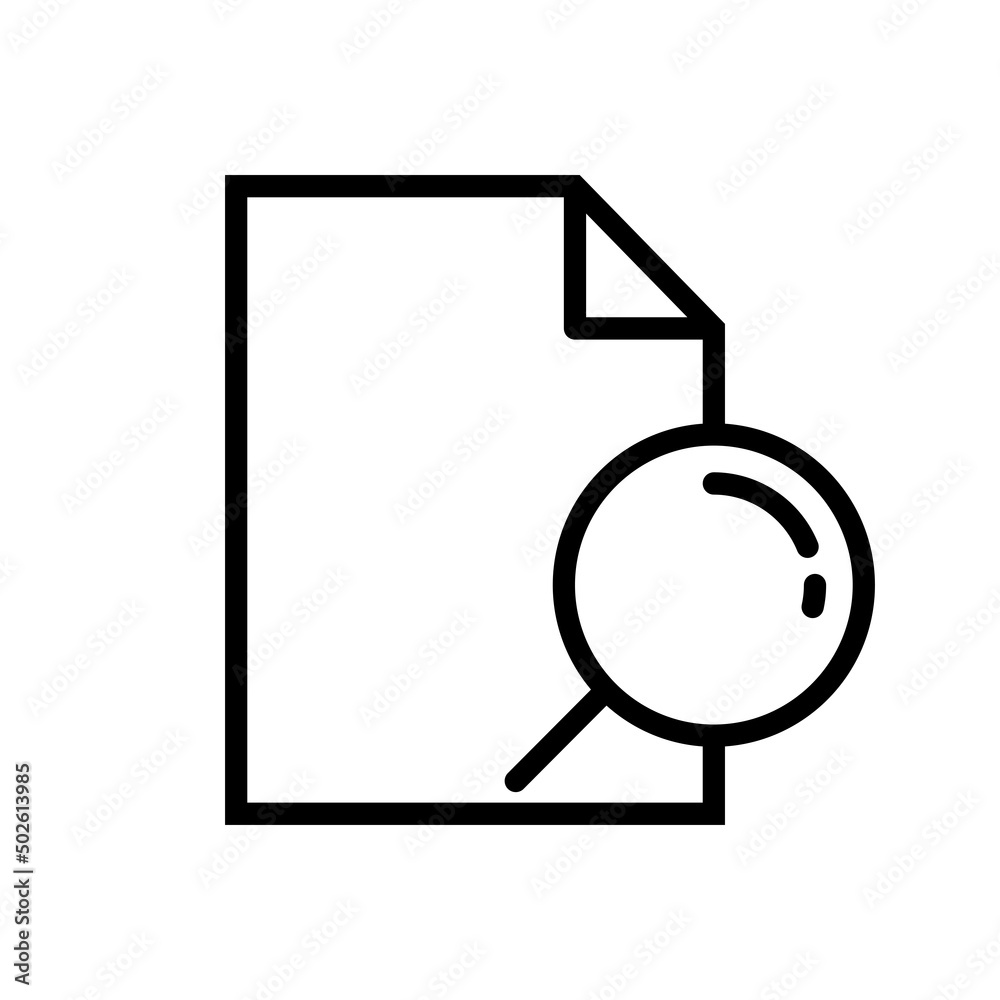 Vector illustration. Outline black icons of electronic and paper documents. Document flow management. Paper sheet icon. Vector illustration. Outline black icons of electronic and paper documents. Document flow management. Paper sheet icon.