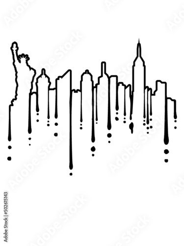 Tropfen Freiheitsstatue NYC 