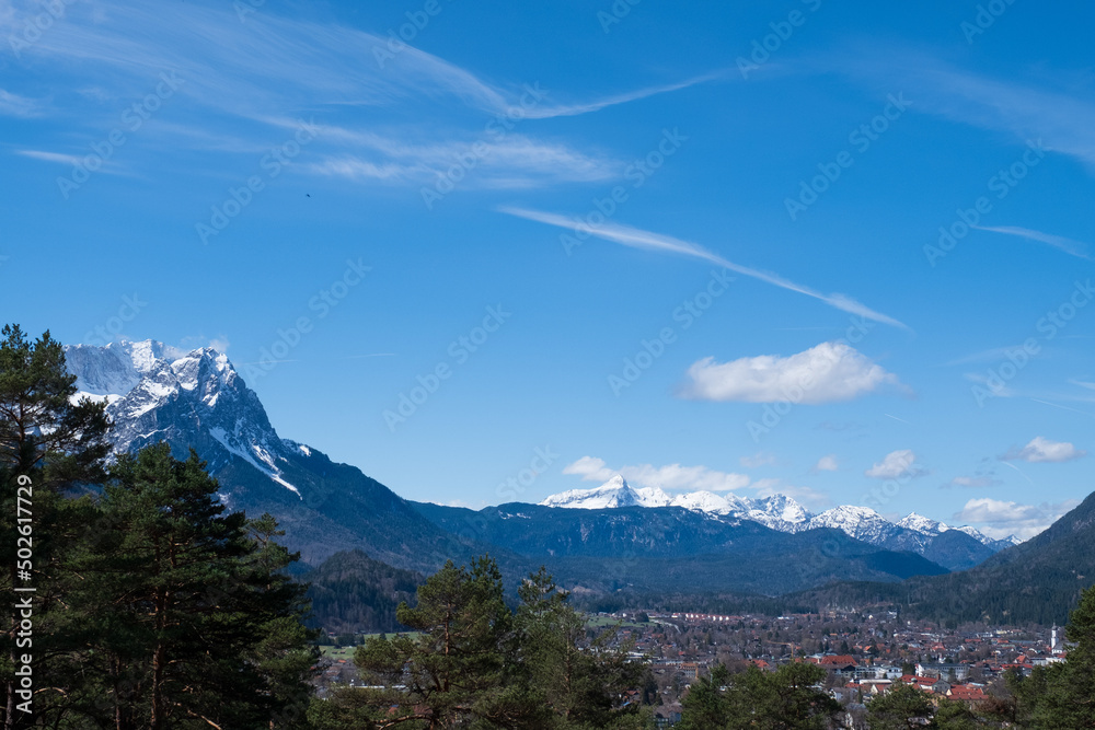 Landscape near Garmisch-Partenkirchen in Bavaria Landscape near Garmisch-Partenkirchen in Bavaria
