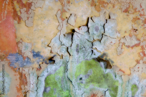 USA, Washington State, Salt Creek County Park, Tongue Point, abstract details in walls of bunker at Fort Hayden photo