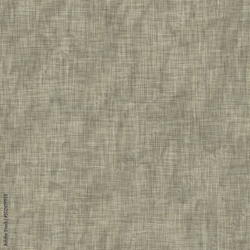 Seamless jute hessian fiber texture background. Natural eco beige brown fabric effect tile. For recycled, organic neutral tone woven rustic hemp backdrop