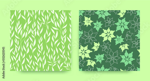 Seamless Floral Pattern. Exotic Foliage Texture. Nature Dress Design. Eucalyp...