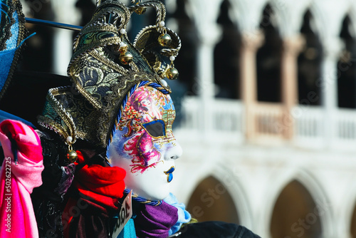 Italy, Venice, Venetian Mask for sale on St Mark's Square photo