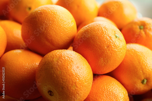 Close-up of oranges photo