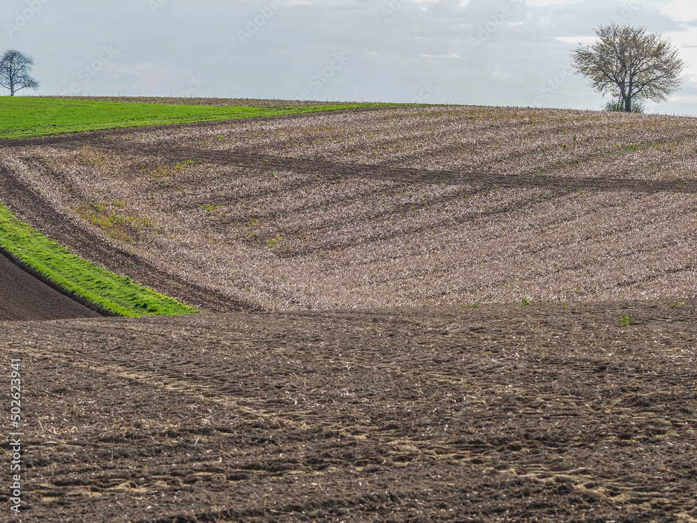 Ackerbau im Frühjahr Ackerbau im Frühjahr