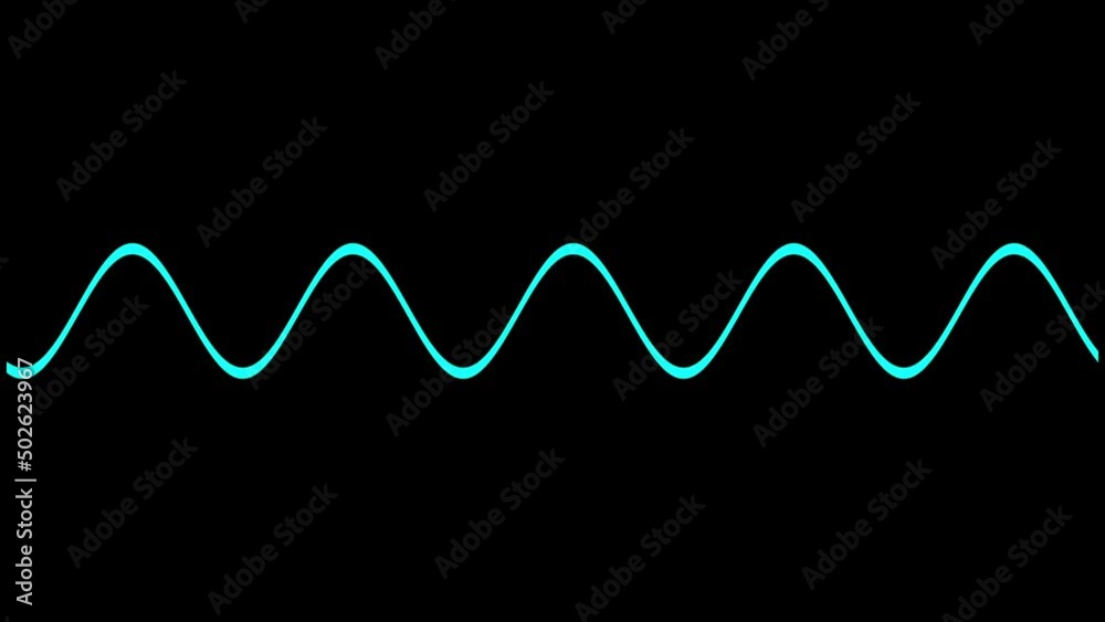 Sine wave scientific measurement animation Sine wave scientific measurement animation