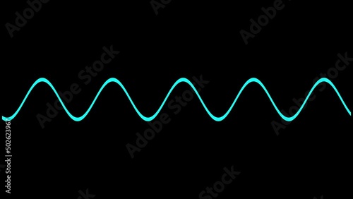 Sine wave scientific measurement animation  photo