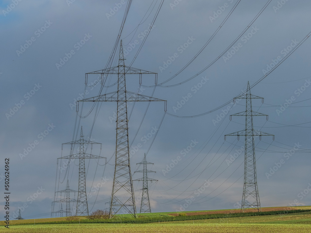 custom made wallpaper toronto digitalHochspannungsmasten einer Überlandleitung