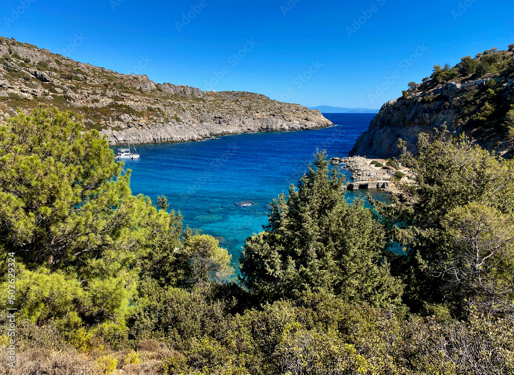 Fototapeta premium Anthony Quinn Bay, Rhodes island,