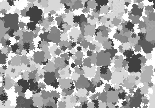 Fondo de manchas en tonos grises. Multitud