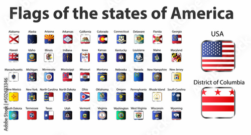 US state flags.