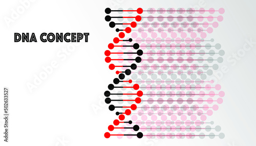 Dna vector flat icon, Dna concept