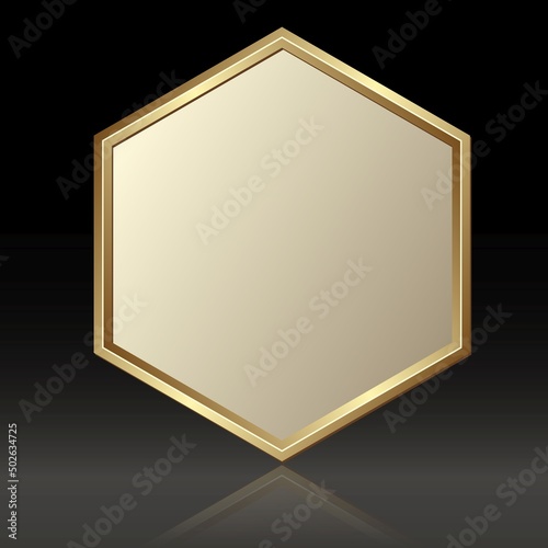 hexagon plaque