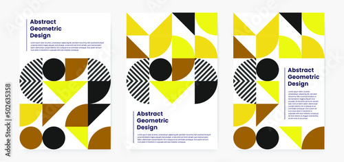 Geometric minimalistic artwork cover with shapes and figures. Abstract pattern design style for cover, web banner, landing page, business presentation, branding, packaging, wallpaper	