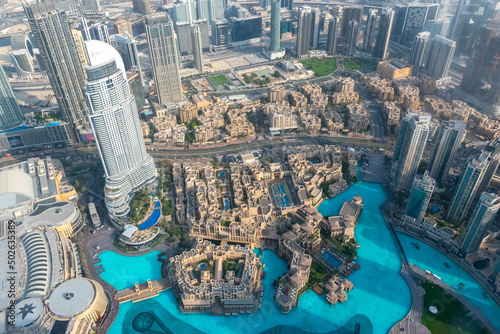 Aerial view from Burg Khalifa - UAE