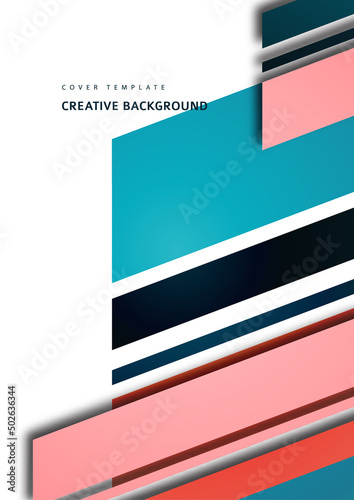 Inclined stripes and lines. Template for business presentations, app covers and website designs. Vector