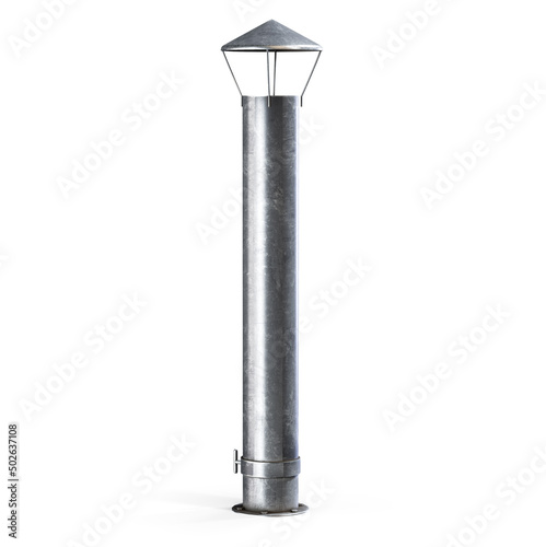 Vintage air horn with rubber bulb 3d render