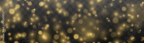 gold sparks sparkles, lights bokeh, yellow dust