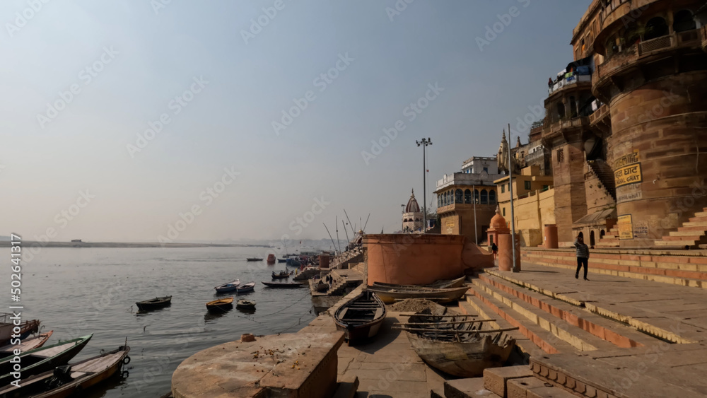 Historic Ghats from Varanasi, India