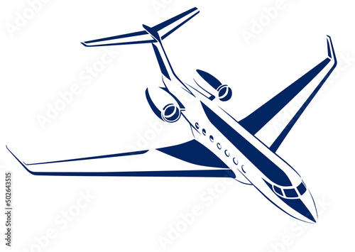 Executive long range business jet G650 flying