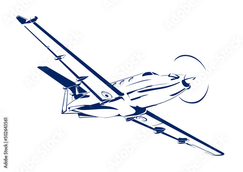 Executive turboprop swiss private jet plane flying