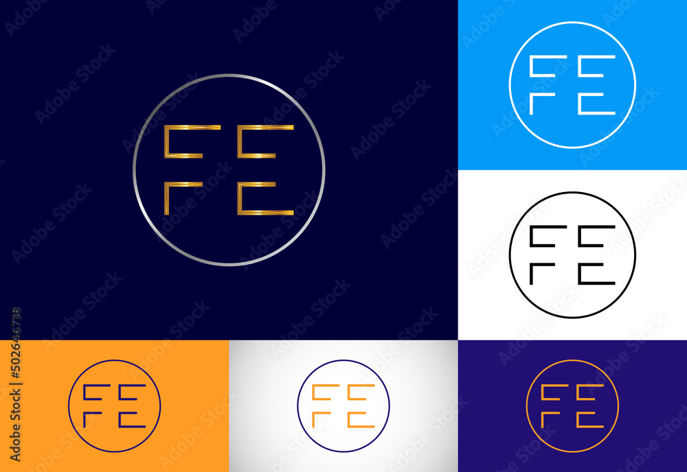 Initial Letter F E Logo Design Vector. Graphic Alphabet Symbol For Corporate Business Identity Initial Letter F E Logo Design Vector. Graphic Alphabet Symbol For Corporate Business Identity