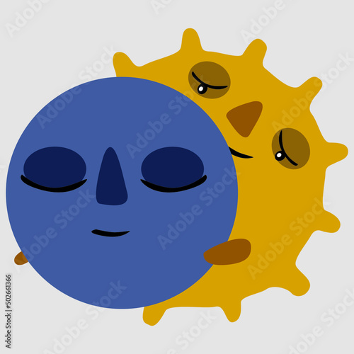 sun and moon