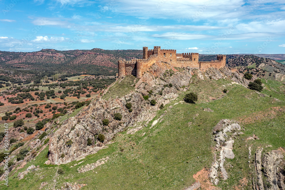 Castle at Riba de Santiuste, Castilla la Mancha, Spain