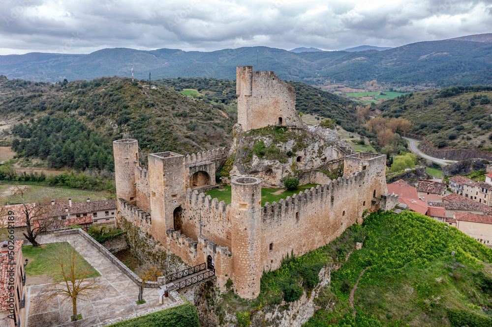 Castle of the city of Frias Burgos, Spain