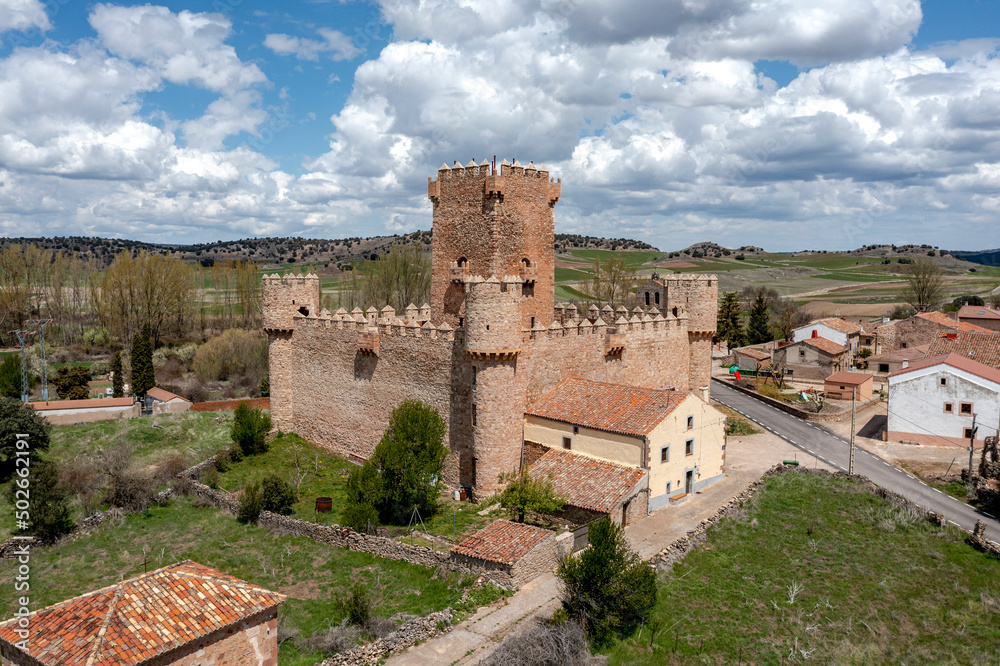 The Castle of Guijosa, municipality of Siguenza, in the province of Guadalajara, Spain.
